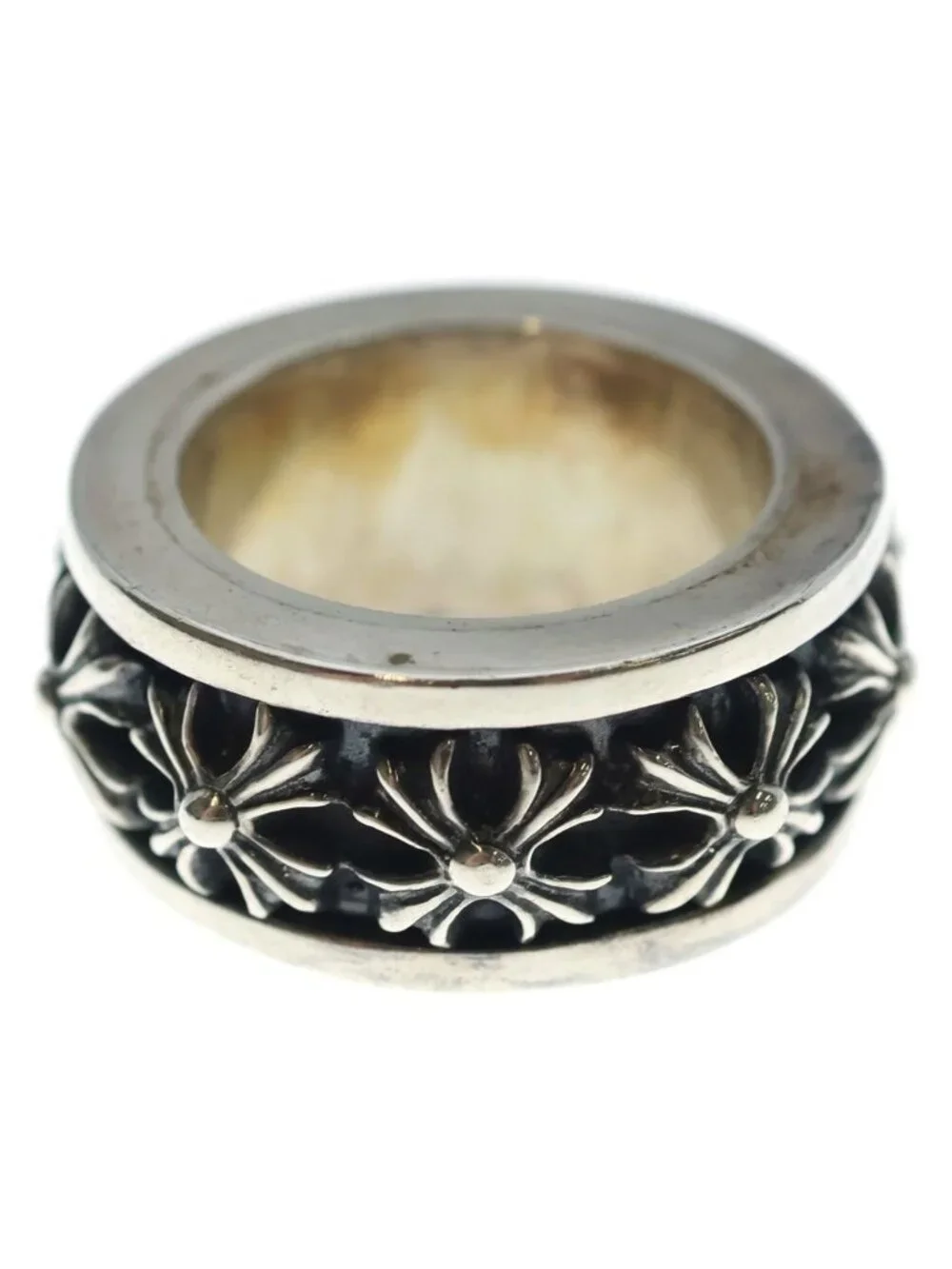 Chrome Hearts Ring Spinner CH Silver